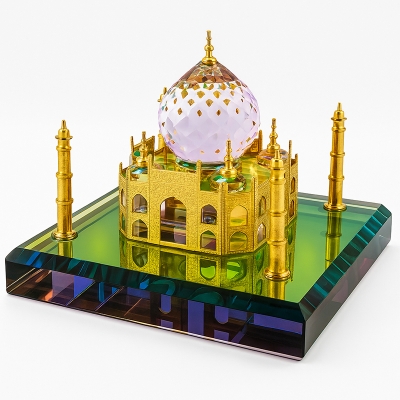Picture of Taj Mahal Showpiece for Home Decor | Elegant Marble-Style Monument Replica | Premium Tabletop Decoration | Classic Indian Architecture Model | Perfect for Living Room, Office & Gift | Durable, Stylish & Eye-Catching Décor Accent