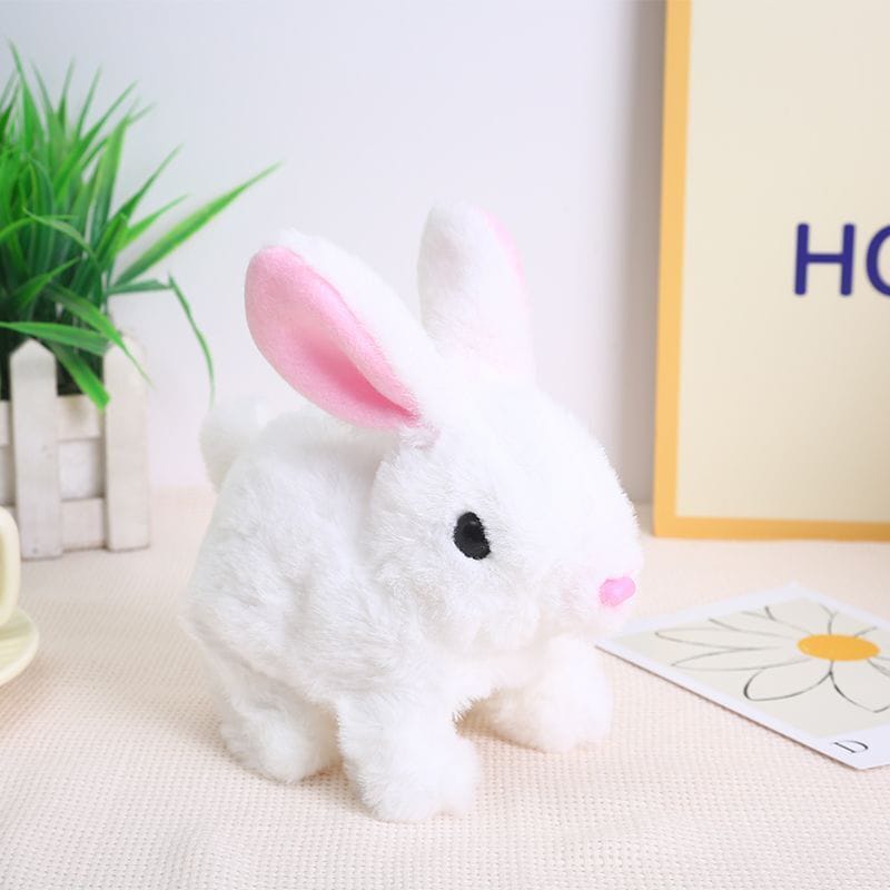 Picture of Electric Bunny Doll Plush Simulation Cute Rabbit Interactive Toys Walking Dolls
