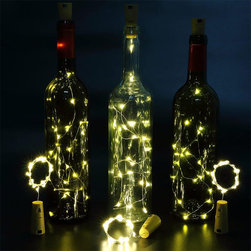 Picture of Elegant bottle light indoor decoration with warm LED glow, perfect for bedrooms, living rooms, and cozy spaces | Stylish, energy-efficient, and ideal for modern home decor or gifting.