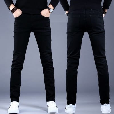 Picture of Premium Men's Slim Fit Jeans | Stylish Blue Denim Pants | Comfortable Stretchable Cotton Fabric | Trendy Casual Wear for Men | Durable Quality Fashion Jeans | Classic Five-Pocket Design | All-Day Comfort-Black