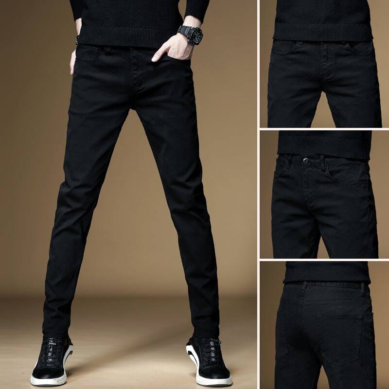 Picture of Premium Men's Slim Fit Jeans | Stylish Blue Denim Pants | Comfortable Stretchable Cotton Fabric | Trendy Casual Wear for Men | Durable Quality Fashion Jeans | Classic Five-Pocket Design | All-Day Comfort-Black
