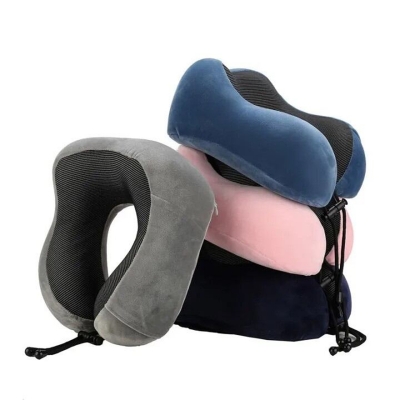 Picture of Premium Quality Foam Neck Pillow for Travel | Comfortable U-Shape Neck Support for Car Bus Plane | Soft Breathable Memory Foam Cushion | Lightweight Portable Design | Relieves Neck Pain Fatigue-Multicolor