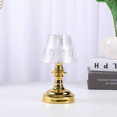 Picture of The Decor Affair Crystal Embellished Table Lamp | Multicolor Decorative Night Light | Stylish Small Desk Lamp for Bedroom Living Room Home Decor | Elegant Crystal Design Bedside Lamp | Unique Decorative Lighting Gift Item for Home Office Decoration-Multicolor