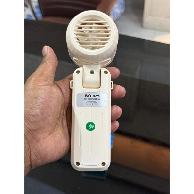 Picture of Original one star Mini Turbo Hand Fan | High Speed Portable Cooling Fan | Long Time Battery Backup Rechargeable Fan | Powerful Airflow Handheld Fan | Compact Summer Cooling Device | USB Rechargeable Mini Fan for Travel Office Home Outdoor Use