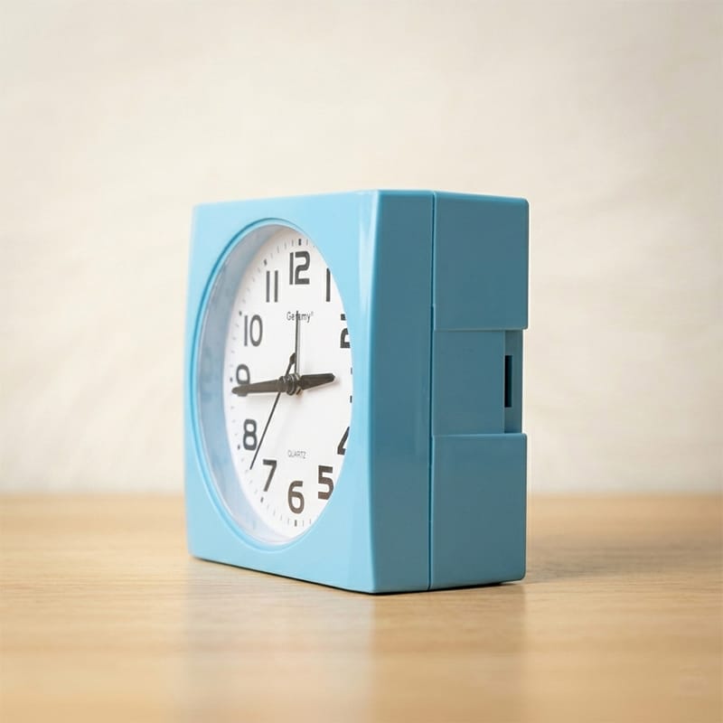 Picture of Quartz Table Clock | Premium Analog Desk Clock | Silent Non-Ticking Movement | Accurate Time Display | Elegant Home Decor Clock | Battery Operated Tabletop Clock | Stylish Office Desk Clock | Bedroom Living Room Decorative Timepiece-Multicolor