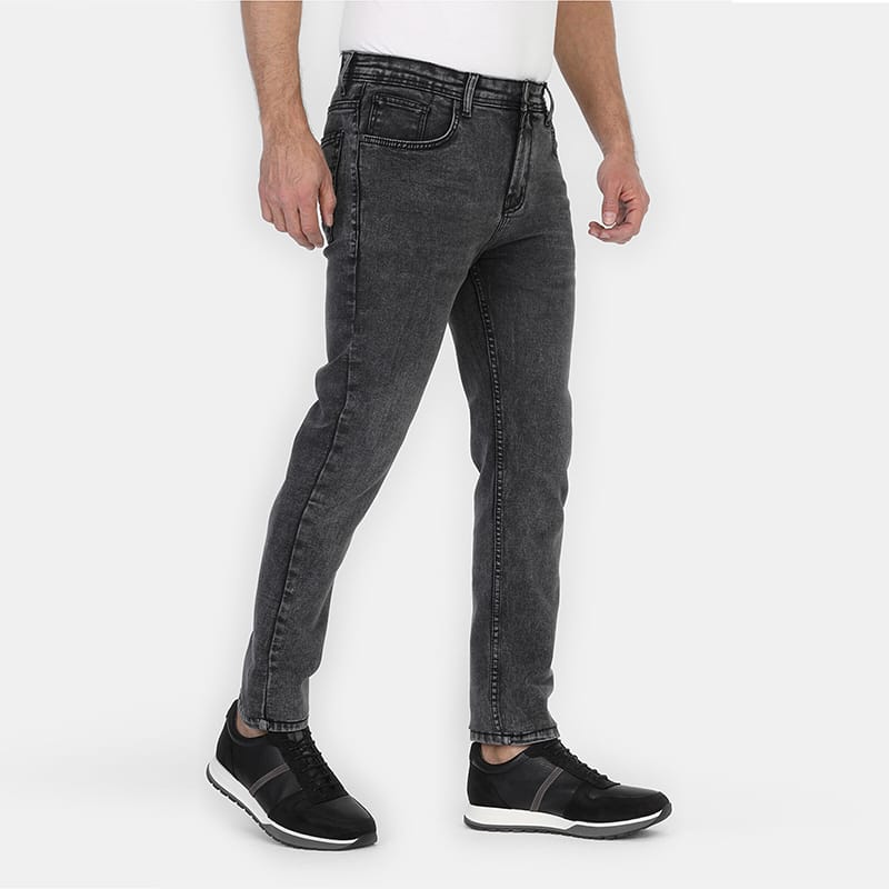 Picture of Black Jeans Pant for Men | Slim Fit Stretch Denim Trousers | Casual Streetwear | Comfortable Daily Wear | Trendy Fashion Pants for Office, Travel & Weekend Outfits | Premium Quality Men's Jeans-Fade black