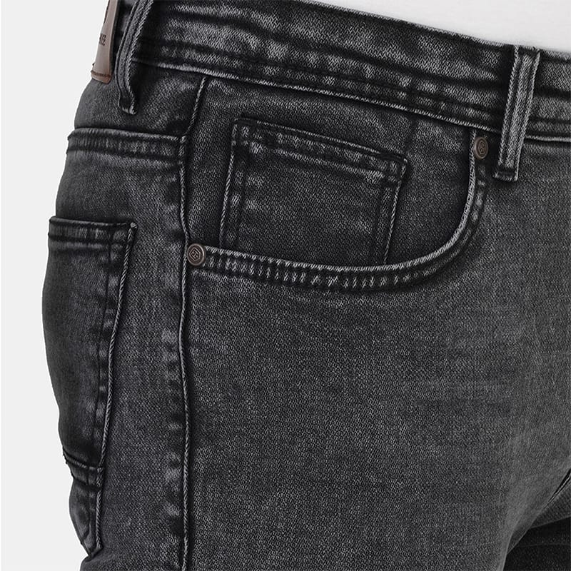 Picture of Black Jeans Pant for Men | Slim Fit Stretch Denim Trousers | Casual Streetwear | Comfortable Daily Wear | Trendy Fashion Pants for Office, Travel & Weekend Outfits | Premium Quality Men's Jeans-Fade black