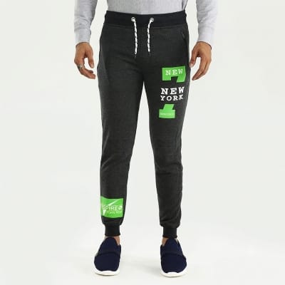 Picture of Deep Grey Joggers for Men | Premium Cotton Blend Track Pants | Slim Fit Casual Sweatpants | Comfortable Stretch Waist | Gym Wear | Running Trousers | Everyday Activewear | Stylish Sports Joggers for Men-Deep Gray(Int:32)