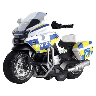 Picture of Police Motorcycle Toy for Kids - Latte Chopper & Sports Motorbike with Music & LED Lighting, Diecast Friction Powered Vehicle Play Set, Ideal Birthday Gift for Boys and Girls