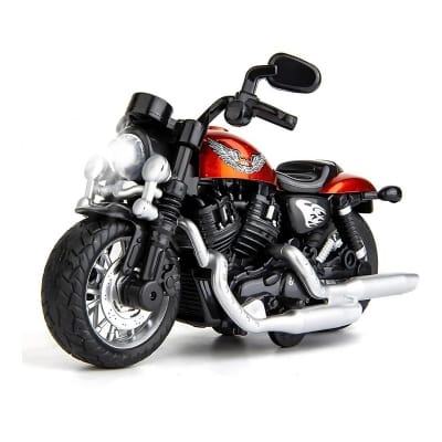Picture of Police Motorcycle Toy for Kids - Latte Chopper & Sports Motorbike with Music & LED Lighting, Diecast Friction Powered Vehicle Play Set, Ideal Birthday Gift for Boys and Girls