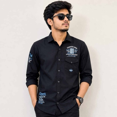 Picture of Men's Classic Black Cotton T-Shirt | Premium Soft Crew Neck Casual Half Sleeve Tee | Comfortable Everyday Basic Shirt for Work, Gym, Travel & Streetwear | Regular Fit-Black shirt