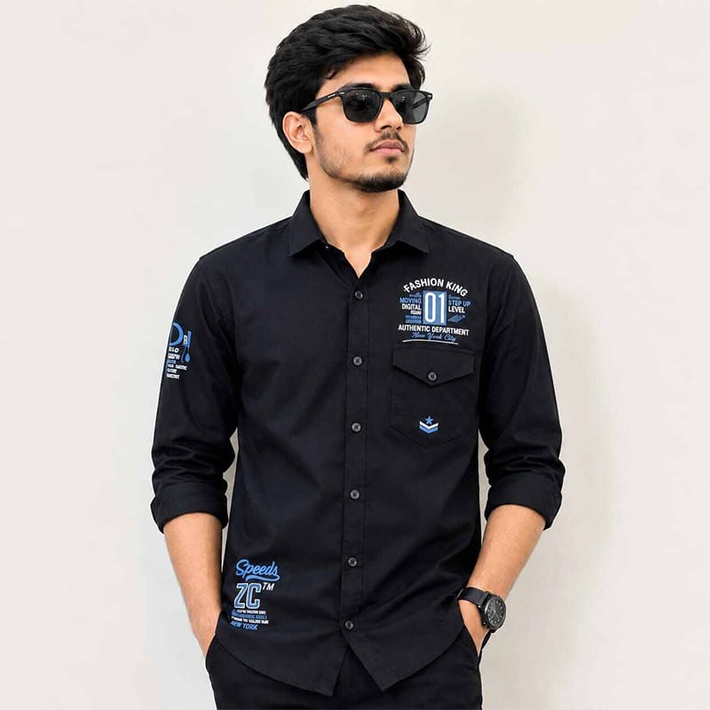 Picture of Men's Classic Black Cotton T-Shirt | Premium Soft Crew Neck Casual Half Sleeve Tee | Comfortable Everyday Basic Shirt for Work, Gym, Travel & Streetwear | Regular Fit-Black shirt