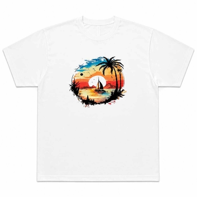 Picture of Contrast T-Shirt with a bold two-tone design, modern fit, and stylish look. Perfect casual graphic tee for everyday wear, streetwear, and trendy outfits.-White
