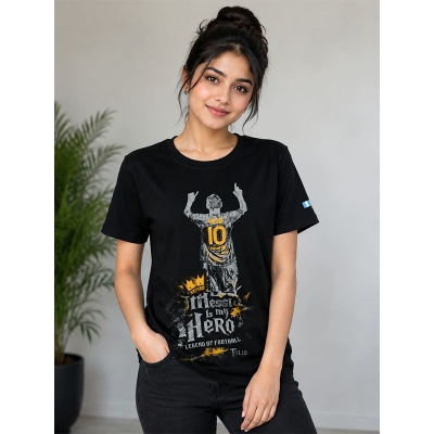 Picture of Stylish contrast t-shirt featuring bold colors, a modern fit, and premium comfort. Perfect for casual wear, streetwear, everyday outfits, and trendy looks.-Black