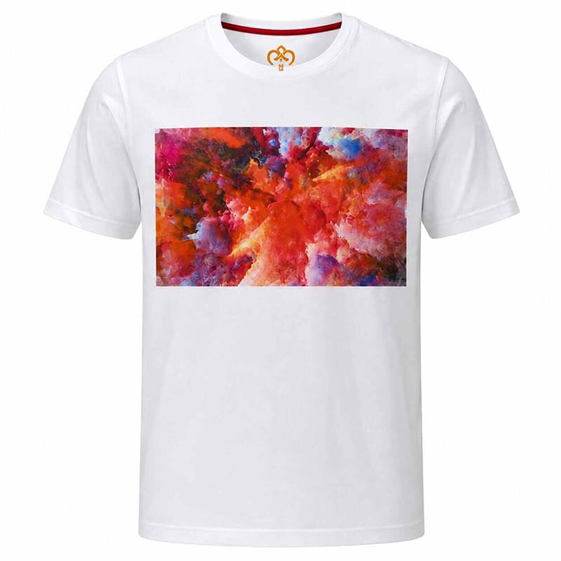Picture of Contrast T-Shirt for Men & Women | Stylish Color Block Tee, Casual Streetwear Shirt, Modern Graphic Top for Everyday Wear-Multicolor(Int:M)