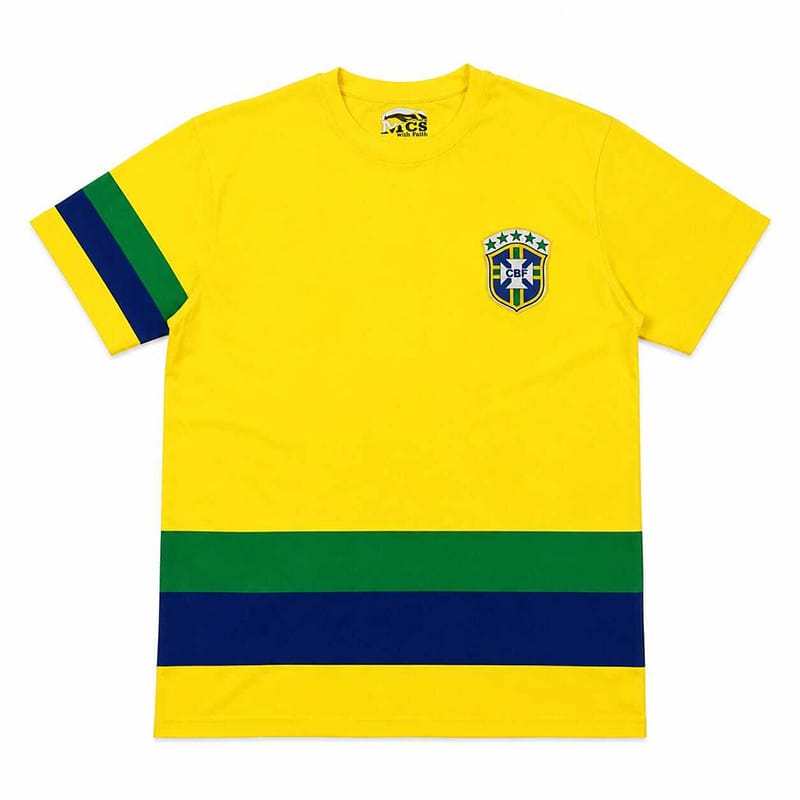 Picture of Men's Contrast T-Shirt – Stylish Color Block Short Sleeve Casual Crew Neck Tee, Trendy Everyday Streetwear Top-Yellow
