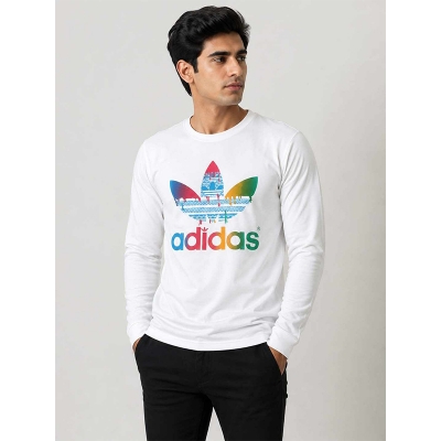 Picture of Contrast Sleeve T-Shirt for Men – Stylish Two-Tone Short Sleeve Tee, Casual Graphic Baseball Shirt, Trendy Streetwear Top for Everyday Wear-White