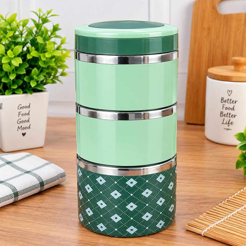 Picture of Lunch box or tiffin box collection-Multicolor