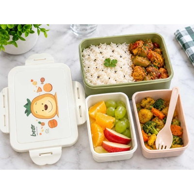 Picture of Lunch box or tiffin box collection-Multicolor