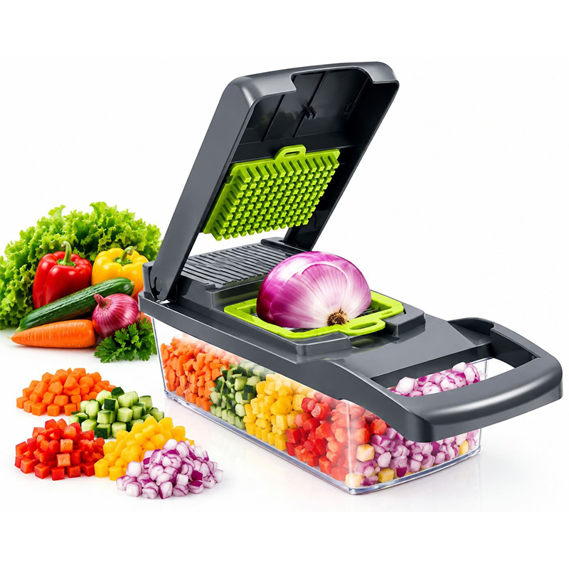 Picture of 16 IN1 Mandoline Slicer Veggie Food Chopper, Vegetable Cutter, Tomato Carrot Grater, Cheese French Onion Shredders Kitchen Tool_Best Rate Ratings 6-Multicolor