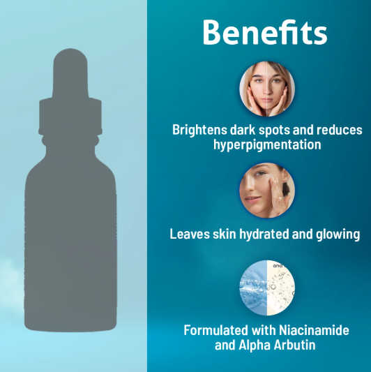 Picture of The Dermalix Niacinamide 4% + Alpha Arbutin 2% Brightening Serum 30ml