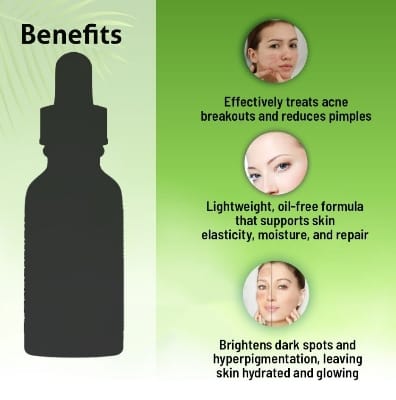 Picture of The Dermalix Salicylic Acid 2% + Niacinamide 2% Acne Treatment Serum 30ml