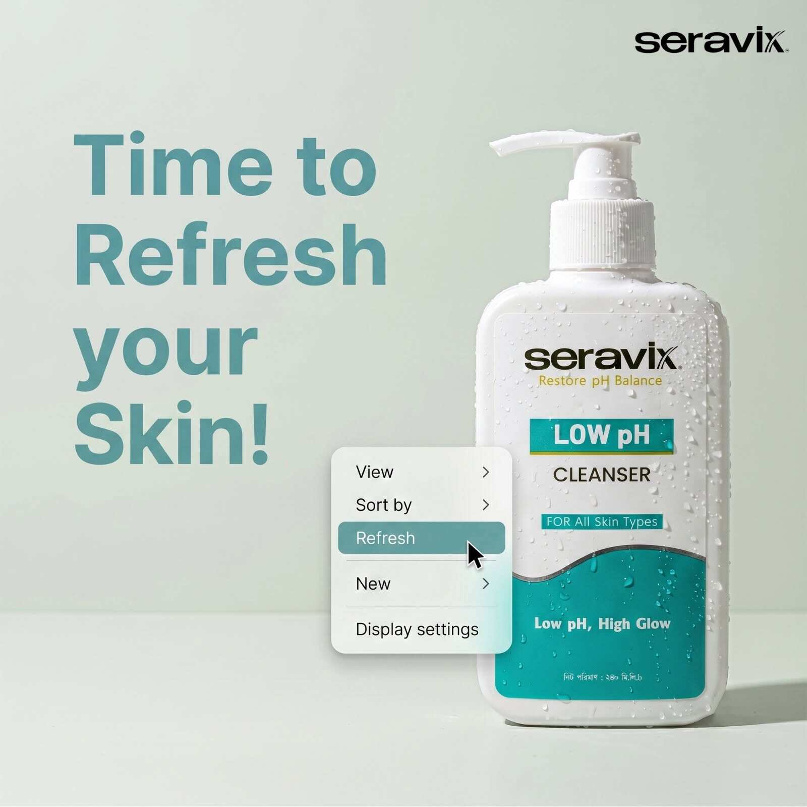 Picture of Seravix Low Ph Cleanser 240ml - Transparent