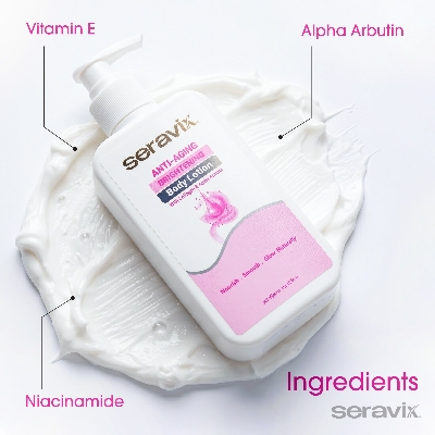 Picture of Seravix Anti Aging Brightening Body Lotion With Collagen & Alpha Arbutin 240ml - White
