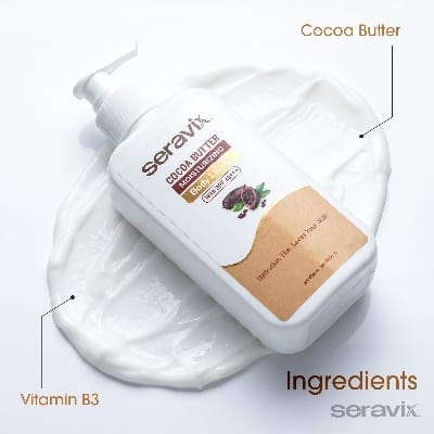 Picture of Seravix Cocoa Butter Moisturizing Body Lotion With Spf 30 PA+++ 240ml - White