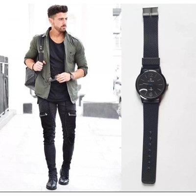 Picture of Cool Quartz Waterproof watch for men-Size-One Size, Black