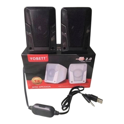 Picture of Yobett T3 Mini USB Multimedia Speaker For Laptop/Desktop-Multicolor
