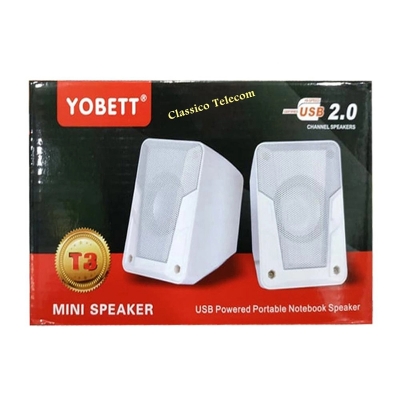 Picture of Yobett T3 Mini USB Multimedia Speaker For Laptop/Desktop-Multicolor