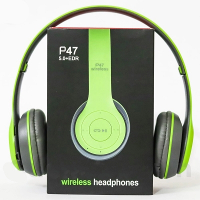 Picture of P47 Wireless Headphone Bluetooth 5.0 Earphone Foldable Bass Helmet Support TF-Card For PS4, Phone, PC With Mic Headsets Gift P47 Wireless Bluetooth Headphone Earphone with SD Card Slot P47 Headband Foldable Stereo Bluetooth Headphones Wireless Headset-Multicolor