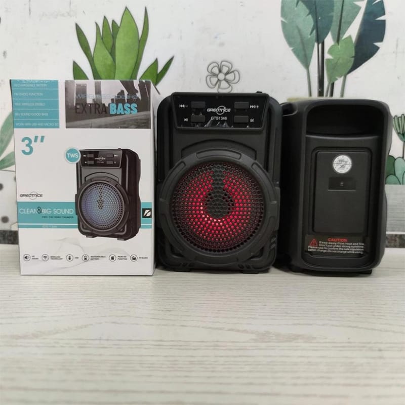 Picture of Gts 1346 Wireless Bluetooth Rechargeable Speaker Extra Bass - Bluetooth Speaker-Multicolor
