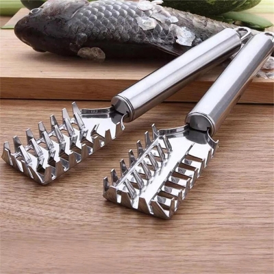 Picture of Stainless Steel Fish Scaler Scales Skin Remover-Multicolor