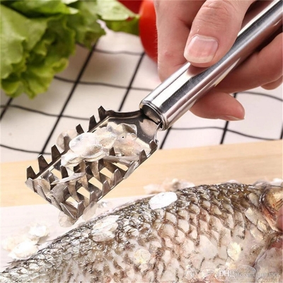 Picture of Stainless Steel Fish Scaler Scales Skin Remover-Multicolor