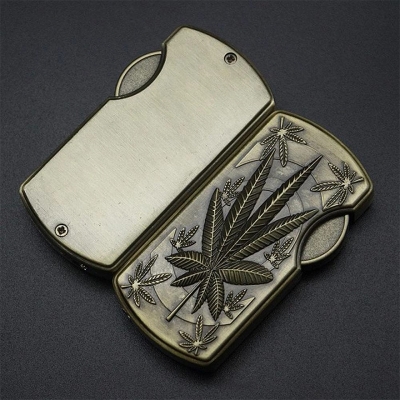 Picture of Vintage Bronze Relief Lighter - gas lighter-Multicolor