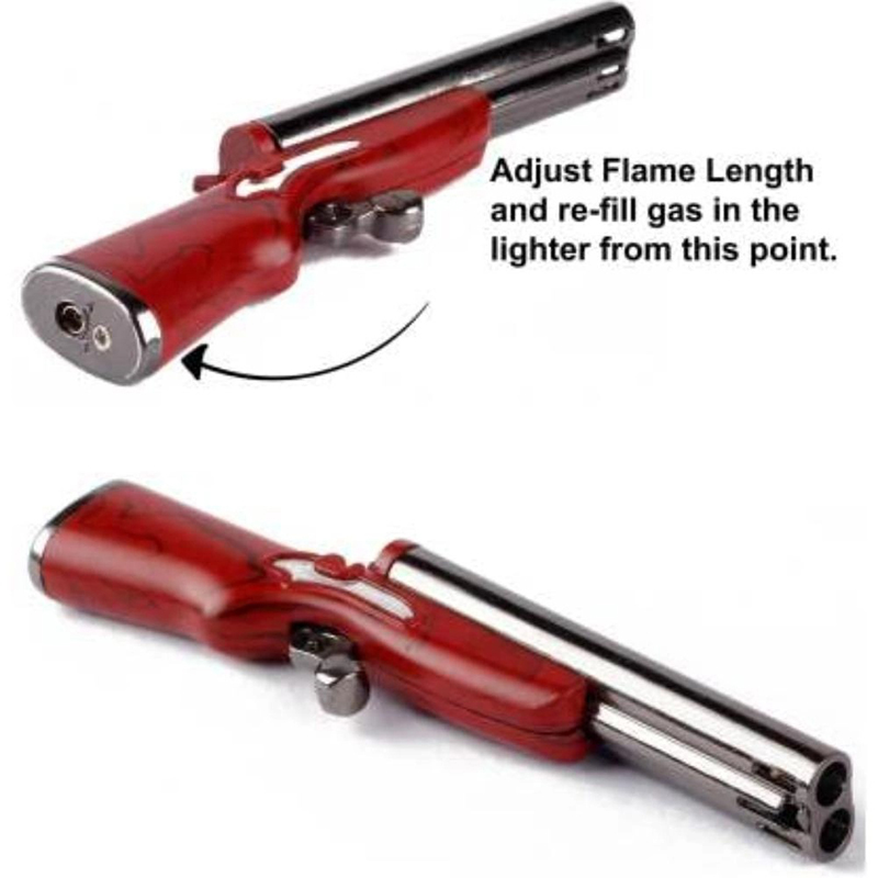 Picture of Double Barrel Refillable Pocket Lighter Shotgun Pack Of 1-Multicolor