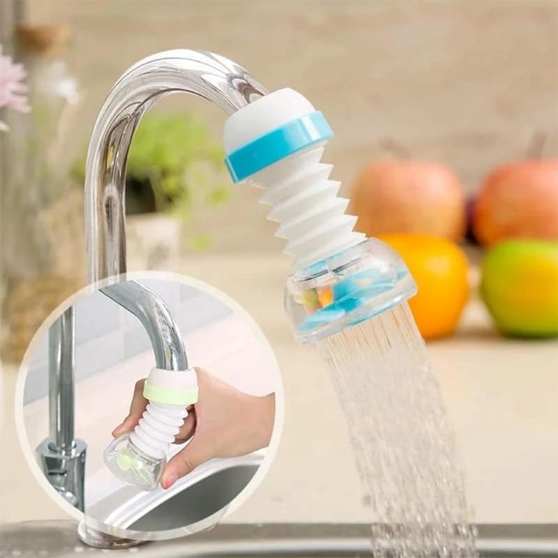 Picture of 360 Degree Household Rotating Faucet Aerator Swivel Head Water Saving Aerator Nozzle Faucet Adapter Device-Multicolor