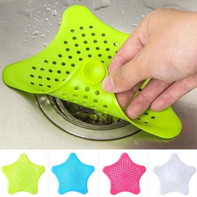 Picture of 3 pcs Star Sink Filter Sea Star Drain Cover Sink Strainer Hair Catcher Leakage Filter-3pcs-Multicolor
