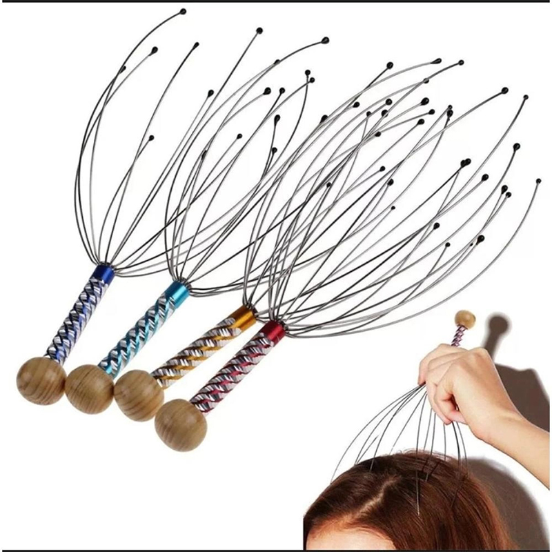 Picture of Pro Head Neck Scalp Relax Massager Stainless Steel Head Massage-Multicolor
