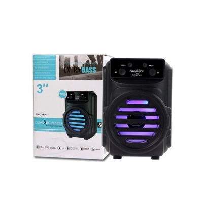 Picture of Grecitnice GTS-1348 3"Inch LED Portable Super Bass Speaker Bluetooth/USB/TF/LED Light-Multicolor