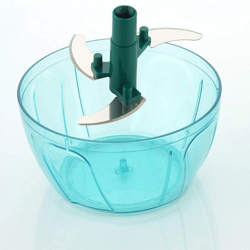 Picture of Stainless Steel ABS an PS - 350ml - Hand Pull  - Garlic Nuts Grinder Mincer Shredder - Kitchen Accessories - Manual Fruit Vegetable Chopper-Multicolor