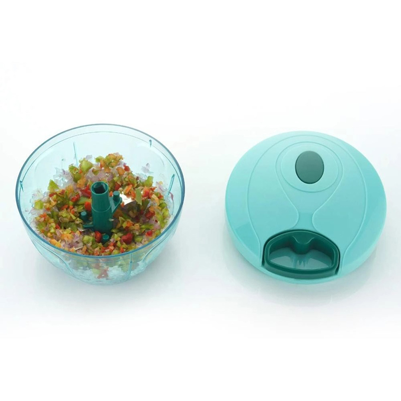 Picture of Stainless Steel ABS an PS - 350ml - Hand Pull  - Garlic Nuts Grinder Mincer Shredder - Kitchen Accessories - Manual Fruit Vegetable Chopper-Multicolor