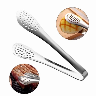 Picture of Stainless Steel Kitchen Food Tongs – BBQ & Salad Serving Tool-Multicolor