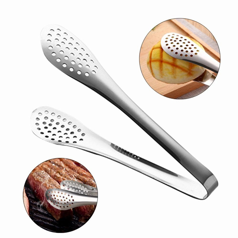 Picture of Stainless Steel Kitchen Food Tongs – BBQ & Salad Serving Tool-Multicolor