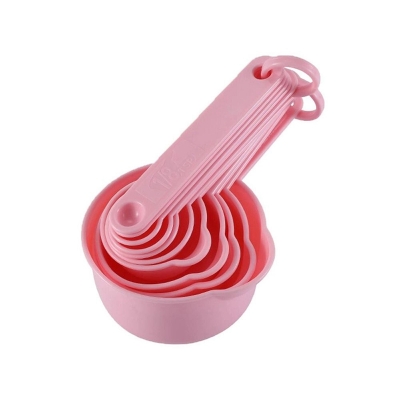 Picture of 8Pcs set Measuring Spoons Plastic Measure Spoon Useful Sugar Cake Baking Spoon Kitchen Baking Measuring Tools-Multicolor