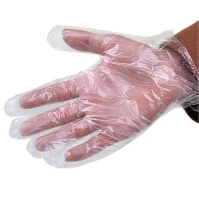 Picture of Clear Gloves 100 Pieces Large Polyethylene Gloves 1 Packet-Multicolor