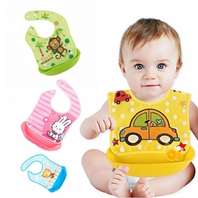 Picture of Waterproof Baby Bib Lunch feeding Bib Multicolor (1 pcs)-Multicolor