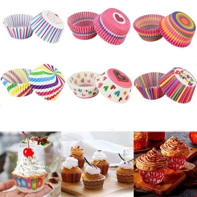 Picture of Cupcake Liner Baking Cups 100 pieces-Multicolor